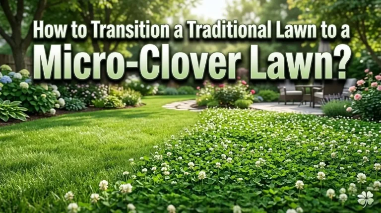 How to Transition a Traditional Lawn to a Micro Clover Lawn?