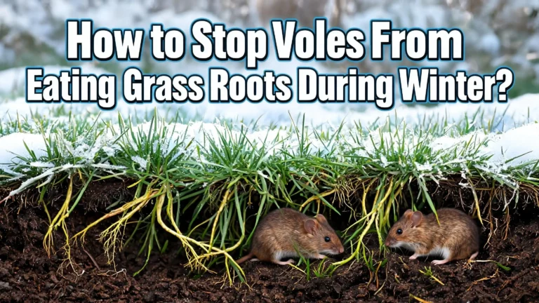How to Stop Voles From Eating Grass Roots During Winter?