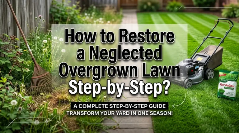 How to Restore a Neglected Overgrown Lawn Step by Step?