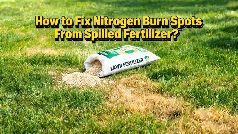 How to Fix Nitrogen Burn Spots From Spilled Fertilizer?