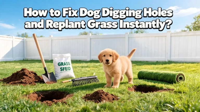 How to Fix Dog Digging Holes and Replant Grass Instantly?