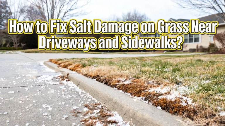 How to Fix Salt Damage on Grass Near Driveways and Sidewalks?