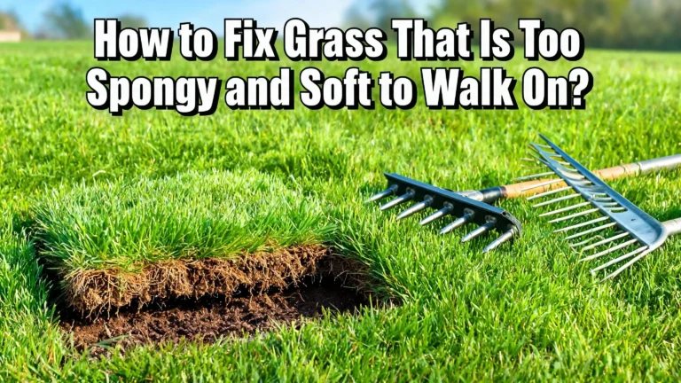 How to Fix Grass That Is Too Spongy and Soft to Walk On?