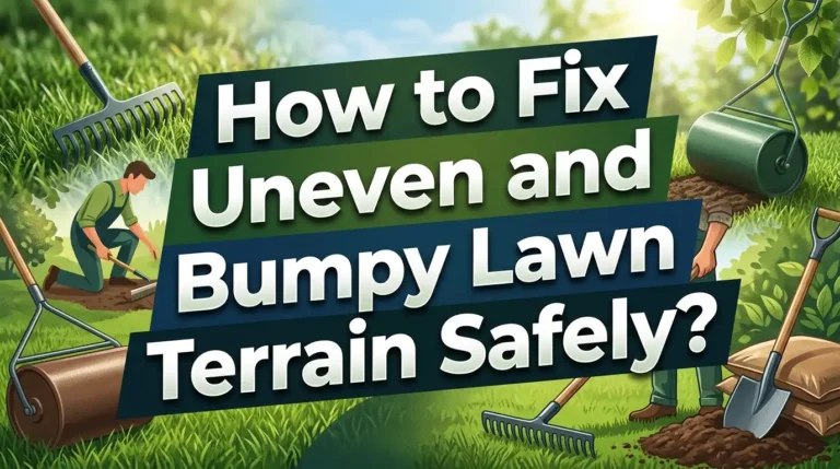 How to Fix Uneven and Bumpy Lawn Terrain Safely?