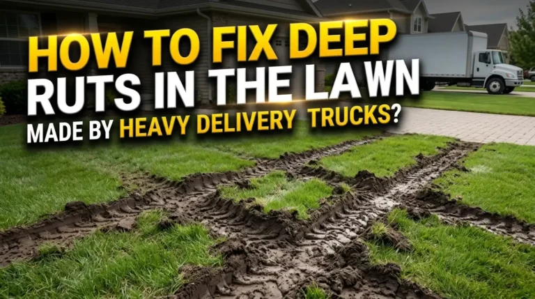 How to Fix Deep Ruts in Your Lawn Made by Heavy Delivery Trucks?