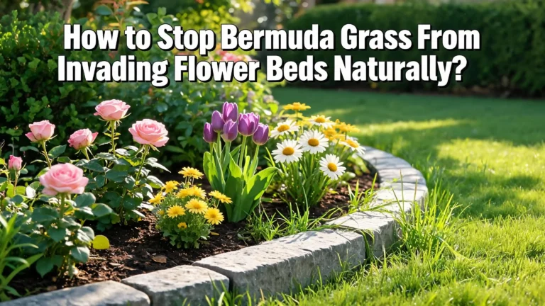 How to Stop Bermuda Grass From Invading Flower Beds Naturally?