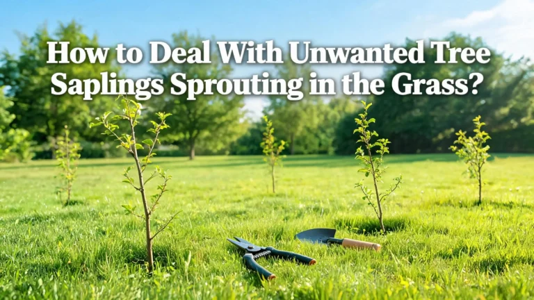 How to Deal With Unwanted Tree Saplings Sprouting in Your Grass?