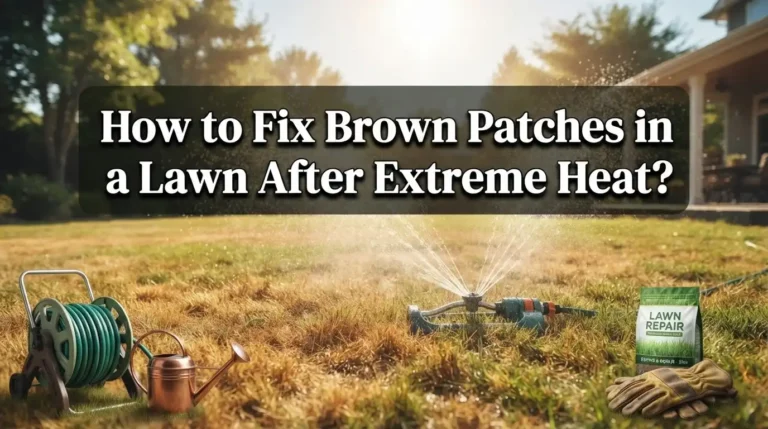 How to Fix Brown Patches in a Lawn After Extreme Heat?