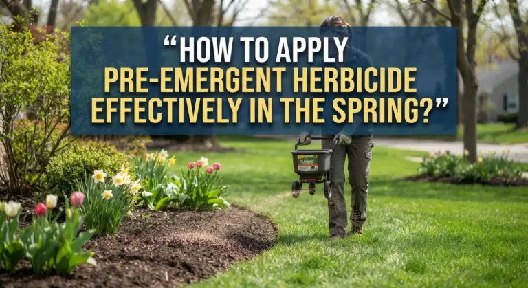 How to Apply Pre-Emergent Herbicide Effectively in the Spring?