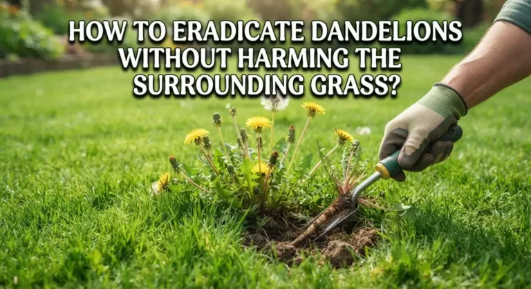 How to Eradicate Dandelions Without Harming the Surrounding Grass?