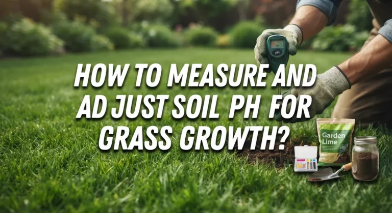 How to Measure and Adjust Soil pH for Optimal Grass Growth?
