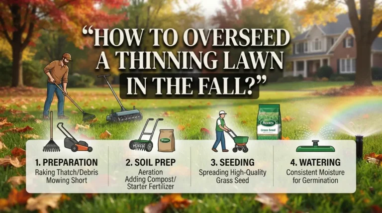 How to Overseed a Thinning Lawn in the Fall?