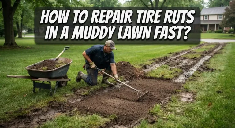 How to Repair Tire Ruts in a Muddy Lawn Fast?